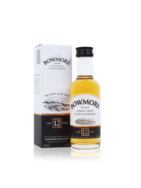 Bowmore 12YO Islay Single Malt Scotch Whisky Miniature 5cl