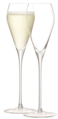 LSA Wine Collection Prosecco Glasses - Clear 250ml (Set of 2)