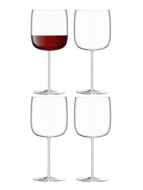 LSA Borough Grand Cru Wine Glasses - Clear 660ml x 4