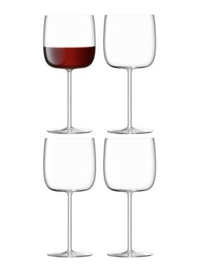 LSA Borough Wine Glasses - Clear 450ml x 4