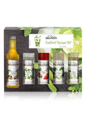 Monin Cocktail Syrup Gift Set 5 x 5cl