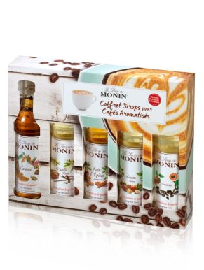Monin Syrups Coffee Gift Set Miniatures 5 x 5cl