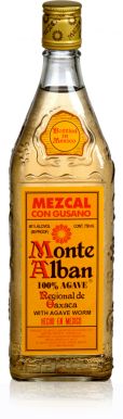 Monte Alban Mezcal Con Gusano with Agave Worm 70cl