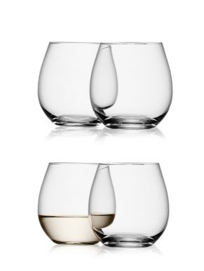 LSA Wine Collection White Wine Stemless Glasses - 370ml (Set of 4)